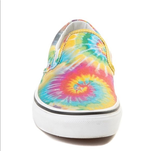 Unisex Vans Slip On Tie Dye Skate Shoe Multi color - Picture 10 of 15